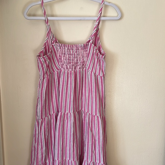 NWT Universal Thread Pink White Stripe Button Maxi Dress Sz S - Picture 6 of 7
